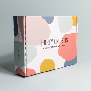 Hộp máy bay hai mặt màu hồng hình vuông quần áo tốc hành hộp áo thun hộp áo thun màu đa cỡ